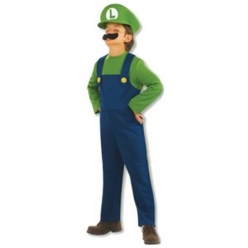 Costume Supermario Luigi Child Medium Ea