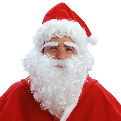 Santa Clause Wig & Beard Ea