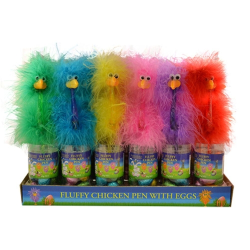 Candy Easter Fluffy Chicken Pens with Eggs 50g Ea
