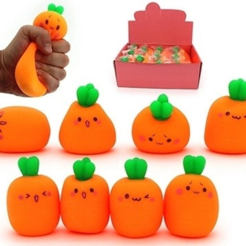 Easter Squishy Carrot 10cm Ea