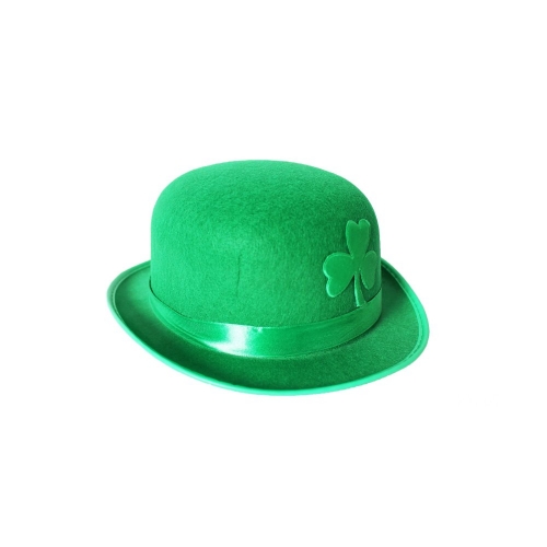 St Pat's Hat Bowler with Clover Ea