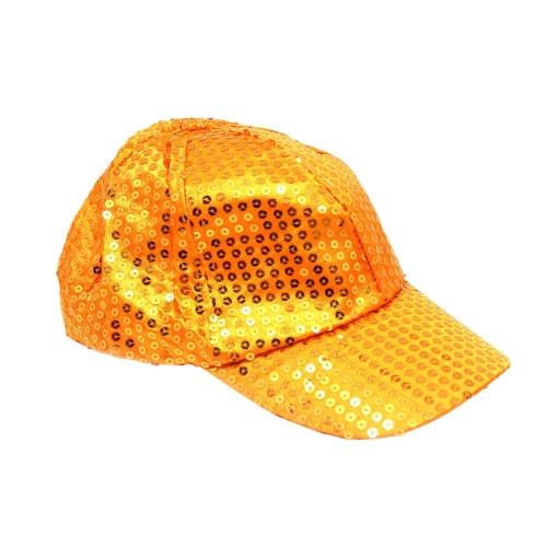 Hat Cap Sequin Orange Ea