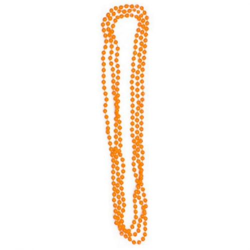 Bead Necklace Orange Pk 3