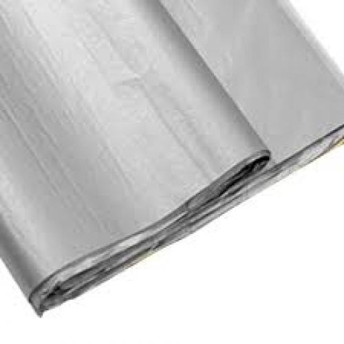 Crepe Paper Metallic Silver 50cmx1m Pk 1