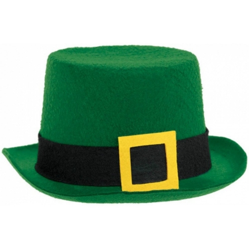St Pat's Top Hat Felt with Buckle Band Ea