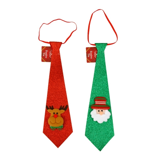 Christmas Tie Assorted 40cm Ea