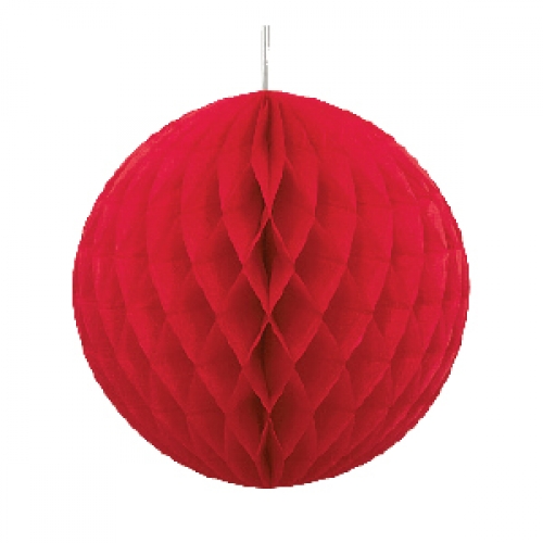 Honeycomb Ball 20cm Ruby Red ea