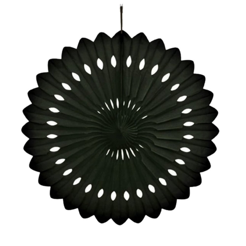 Decorative Fan 40cm Midnight Black ea
