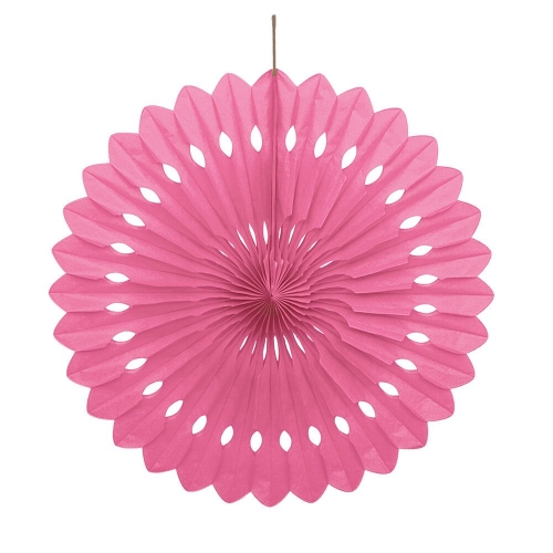 Decorative Fan 40cm Hot Pink ea