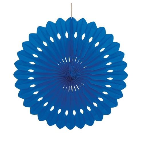 Decorative Fan 40cm Royal Blue ea
