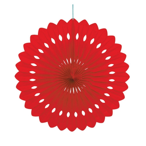 Decorative Fan 40cm Ruby Red ea