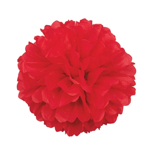 Puff Ball 40cm Ruby Red ea