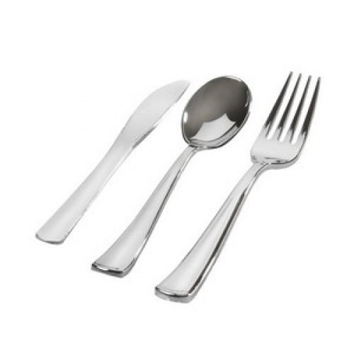 Cutlery Combo Set Silver Pk 24