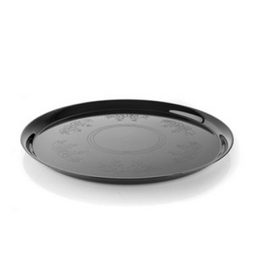 Platter Round Black 30cm Ea