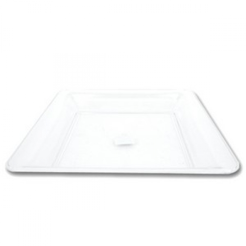 Platter Square Clear 27x27cm Ea CLEARANCE