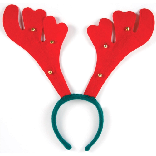 Christmas Headband Antlers with Bells ea