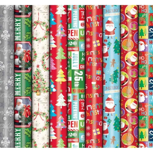 Christmas Gift Wrap Roll 5m x 70cm Ea LIMITED STOCK
