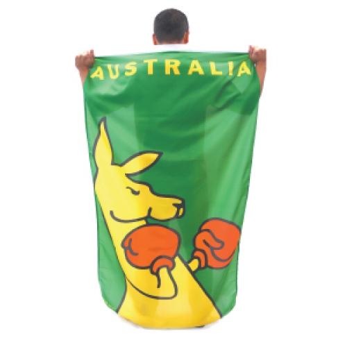 Boxing Kangaroo Supporter Flag Ea
