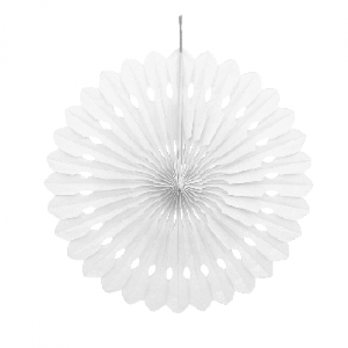 Decorative Fan 40cm Bright White ea