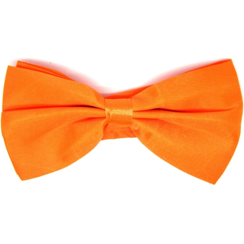 Bow Tie Satin Orange Ea