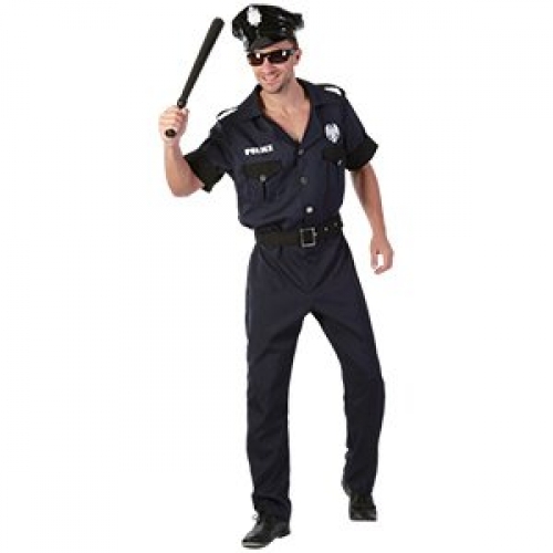 Costume Cop with Hat Adult Each