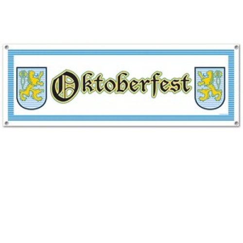 Oktoberfest Sign Banner 1.5m x 52.5cm Ea