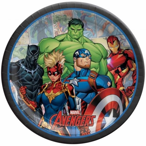 Avengers Plate 23cm Pk 8