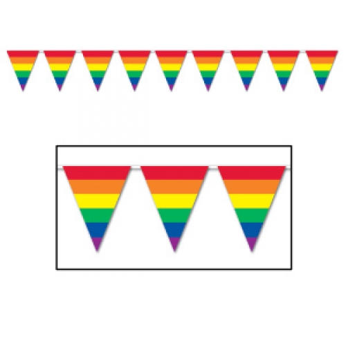 Rainbow Pennant Banner Ea