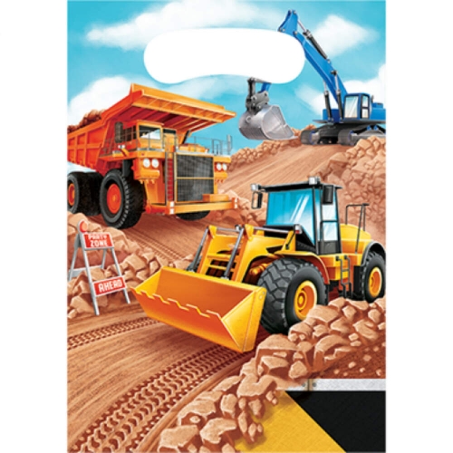 Big Dig Construction Treat Lootbags Pk 8