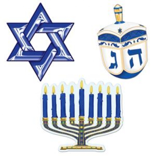 Hanukkah Cut out Assorted Designs Ea LIMITED STOCK