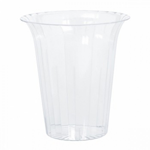 Flared Cylinder Container Plastic 15cm