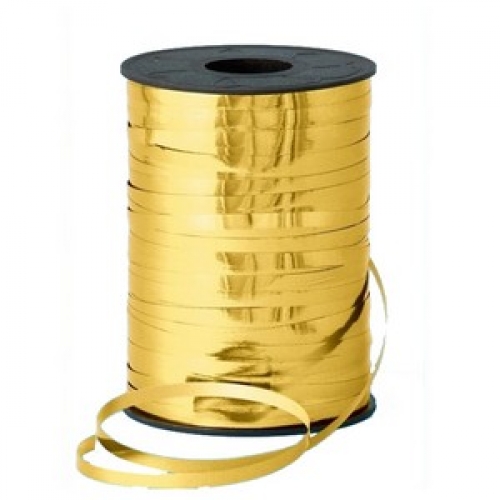 Curl Metallic Gold Ribbon 250m Ea