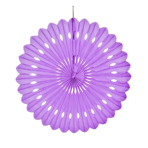Decorative Fan 40cm Pretty Purple ea CLEARANCE