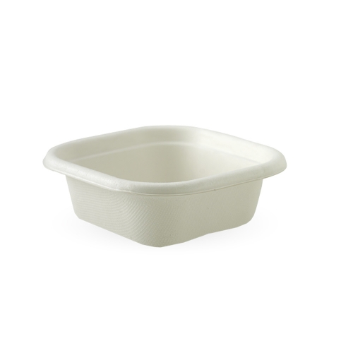 Container Takeaway 480ml Square White Ct 600