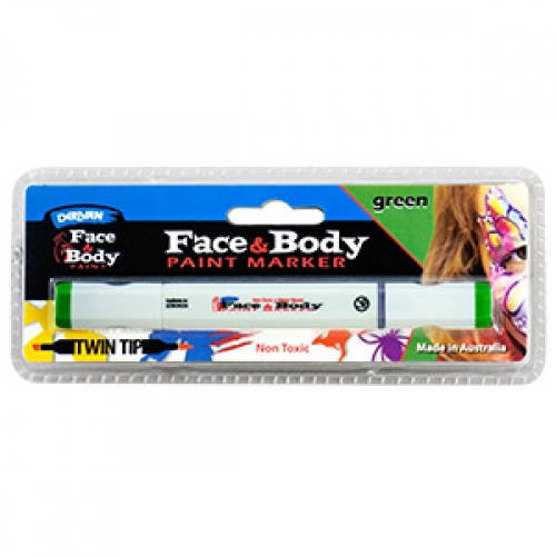 Face & Body Paint Marker Green ea LIMITED STOCK