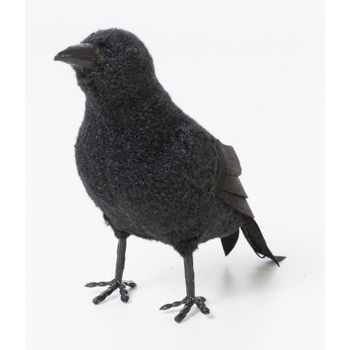 Crow Realistic Standing 19cm Ea