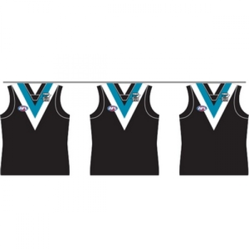 Port Adelaide Party Bunting 4m Ea COLLECTORS EDITION