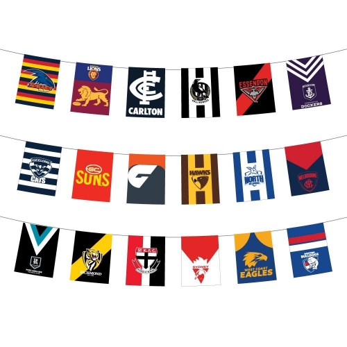 AFL All Team Party Bunting 4m Ea