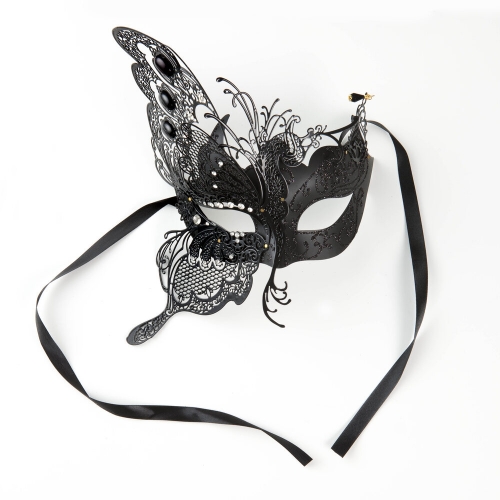 Mask Metal Black Butterfly Ea LIMITED STOCK