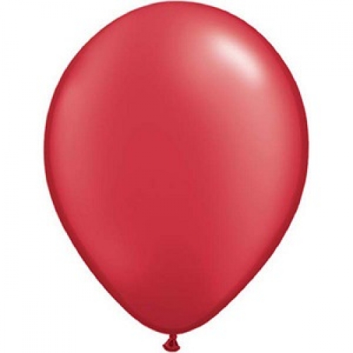 Balloon Latex 28cm Premium Pearl Ruby Red pk 25