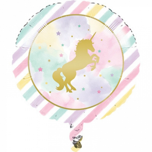 Balloon Foil 45cm Unicorn Sparkle Ea