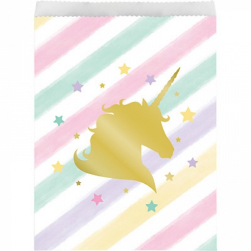 Unicorn Sparkle Loot Bag Pk 8