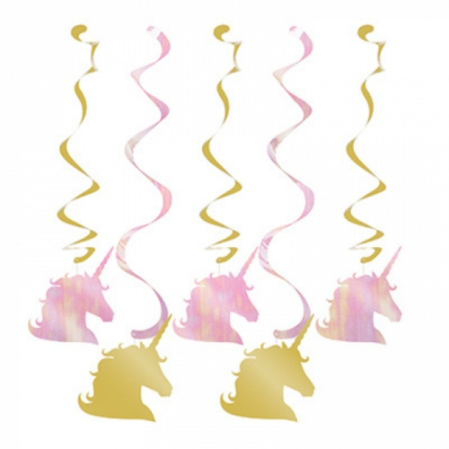 Unicorn Sparkle Dizzy Danglers Pk 5