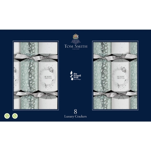Bon Bon Tom Smith Luxury Silver & White 35cm Pk 8 LIMITED STOCK
