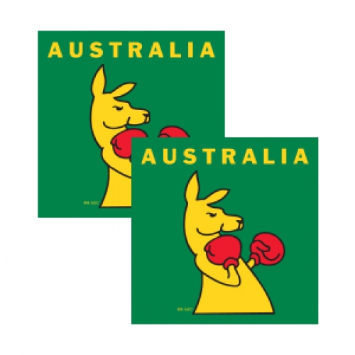Boxing Kangaroo Napkin Pk 16 LIMITED STOCK