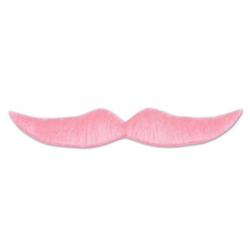 Moustache Pink Hairy 13.75cm Ea