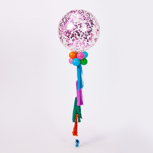 Jumbo Confetti Tassel Balloon Feature Ea