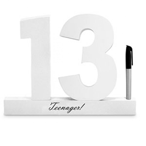 Signature Block 13 Teenager White 20cm Ea