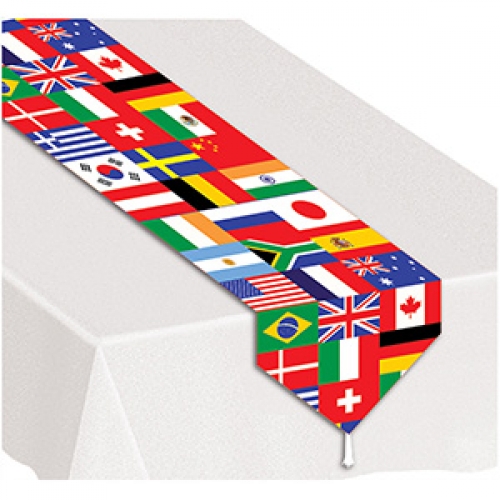 International Flag Table Runner 27 x 210cm ea