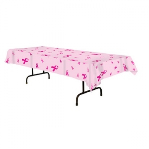 Pink Ribbon Tablecover 135x270cm ea LIMITED STOCK